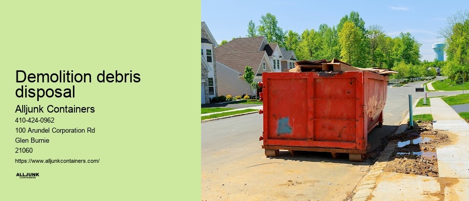 Dumpster rental Baltimore prices