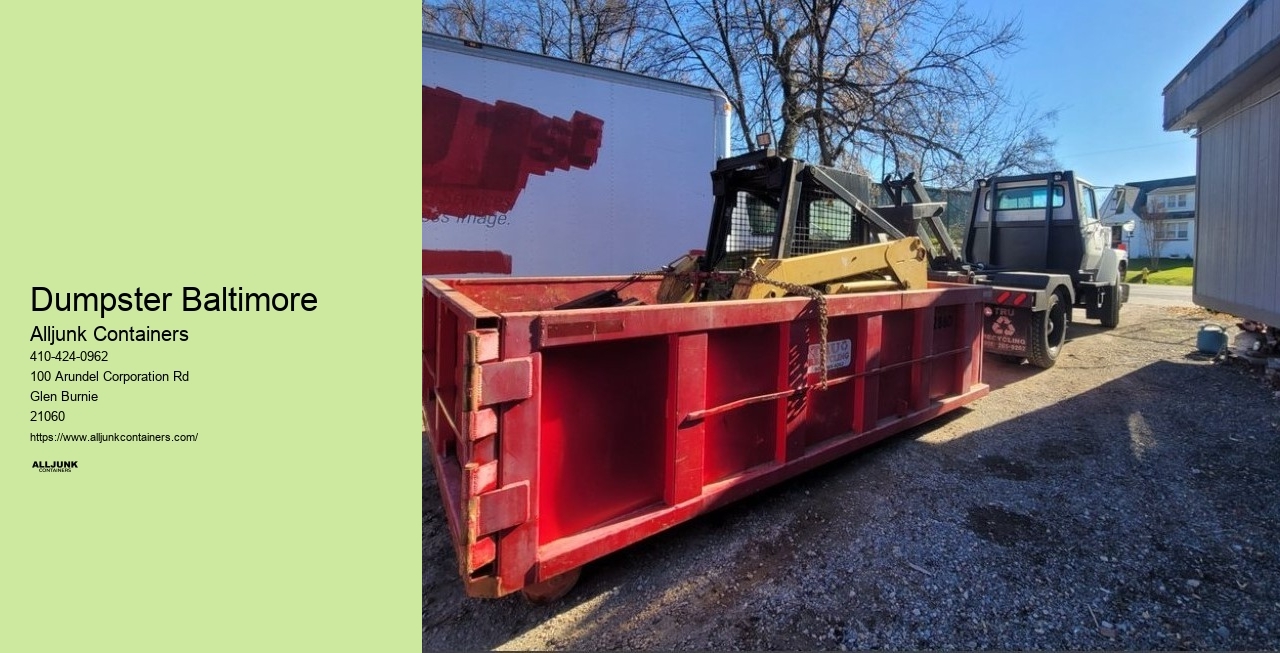 Dumpster rental  Baltimore