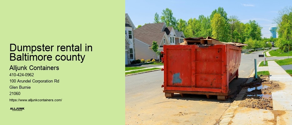 Residential dumpster rental