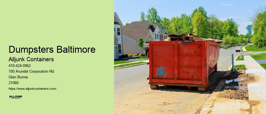 Baltimore  MD  dumpster rental