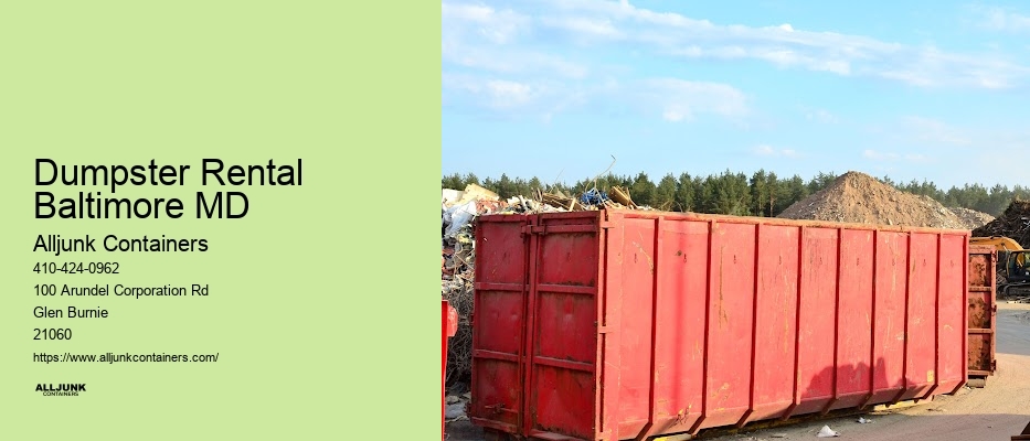 Dumpster drop-off Baltimore