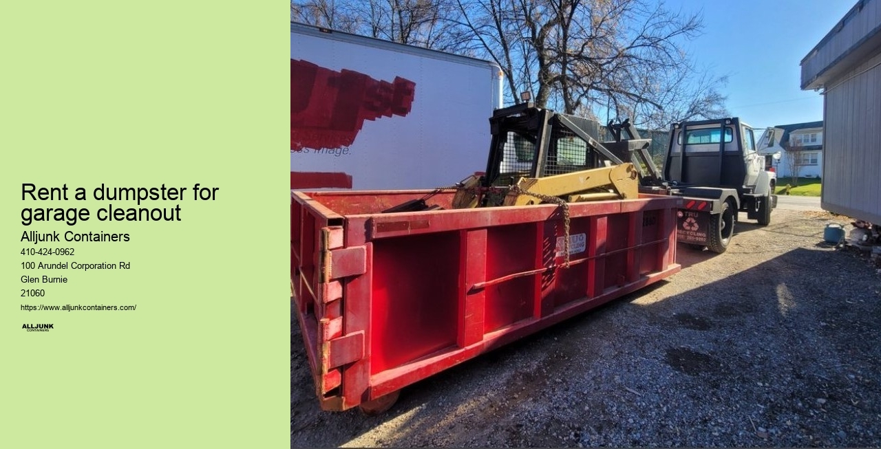 Residential dumpster rental