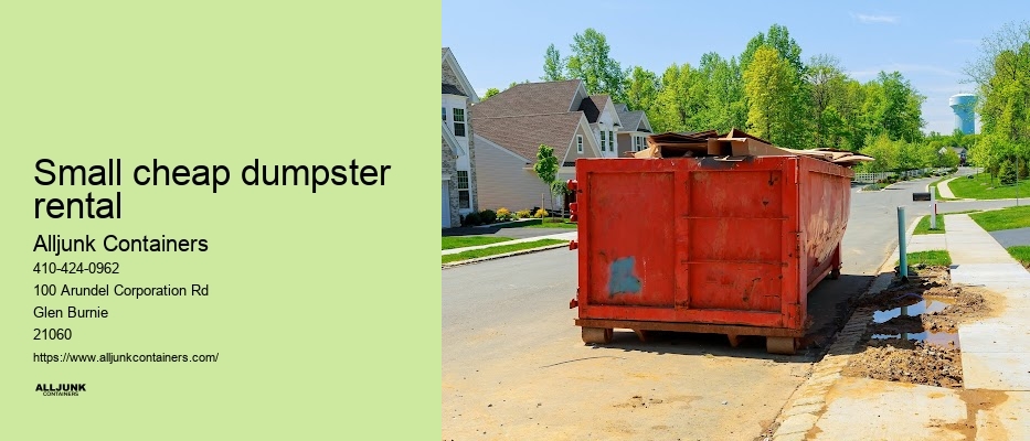 Affordable waste disposal